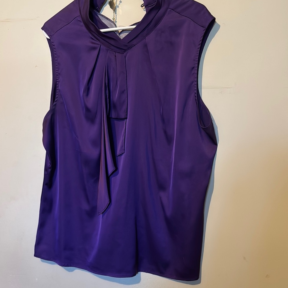 Elegant Purple Sleeveless Top